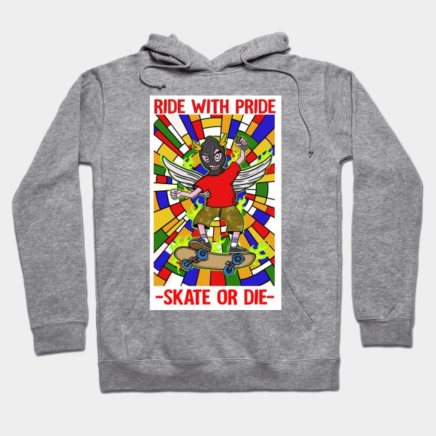 SKATE OR DIE Hoodie by depank